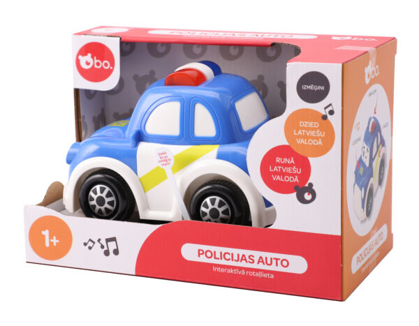 bo. Interaktīvā rotaļlieta "Policijas Auto" (latviešu valodā) - Image 4