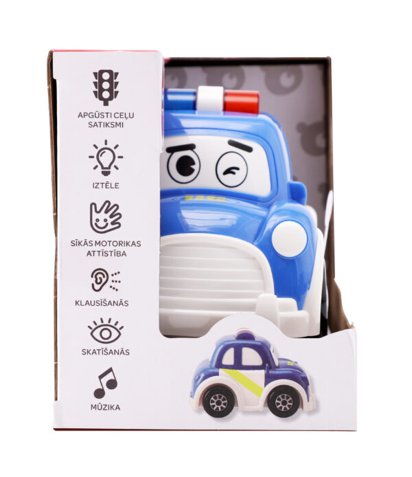 bo. Interaktīvā rotaļlieta "Policijas Auto" (latviešu valodā) - Image 2