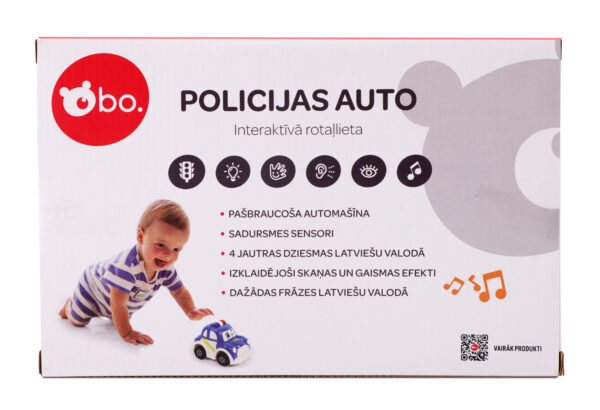 bo. Interaktīvā rotaļlieta "Policijas Auto" (latviešu valodā) - Image 3