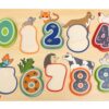 bo. Educational wooden puzzle "Numbers and animals" - Image 3