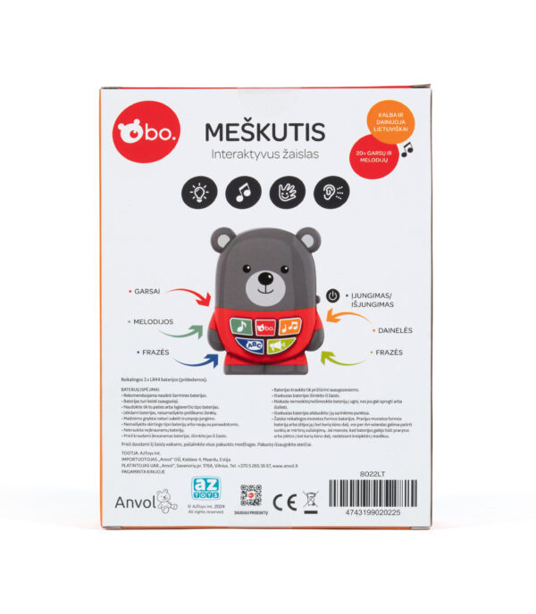 bo. Interaktyvus žaislas „Meškutis" (Lietuvių kalba) - Image 2